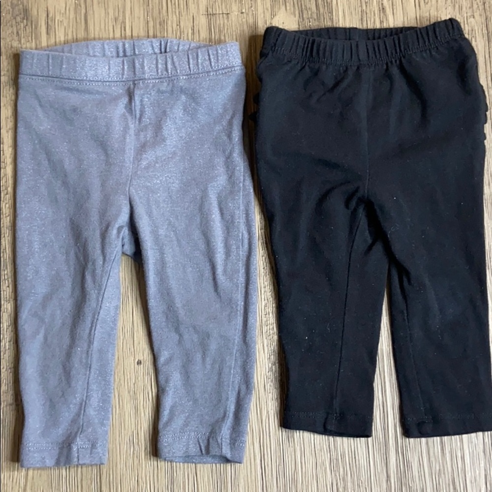 Old Navy Girl Leggings Set 6-12 months - Picture 5 of 13